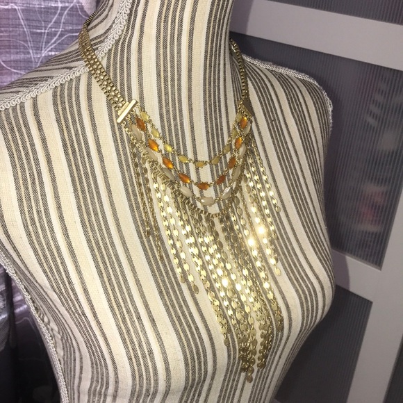 🔥1 hr sale 🍀 Lucky Brand Citrine Bead Fringe - Picture 4 of 11